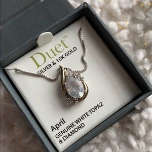 Duet Silver and gold necklace (3/25$ deal!!)